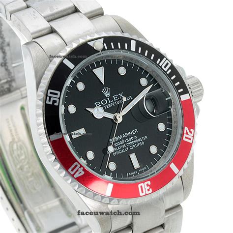 red and black Rolex submariner